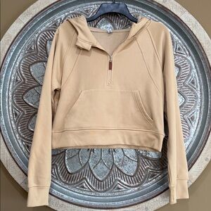 Cozy Cream Women's Half-Zip Hoodie